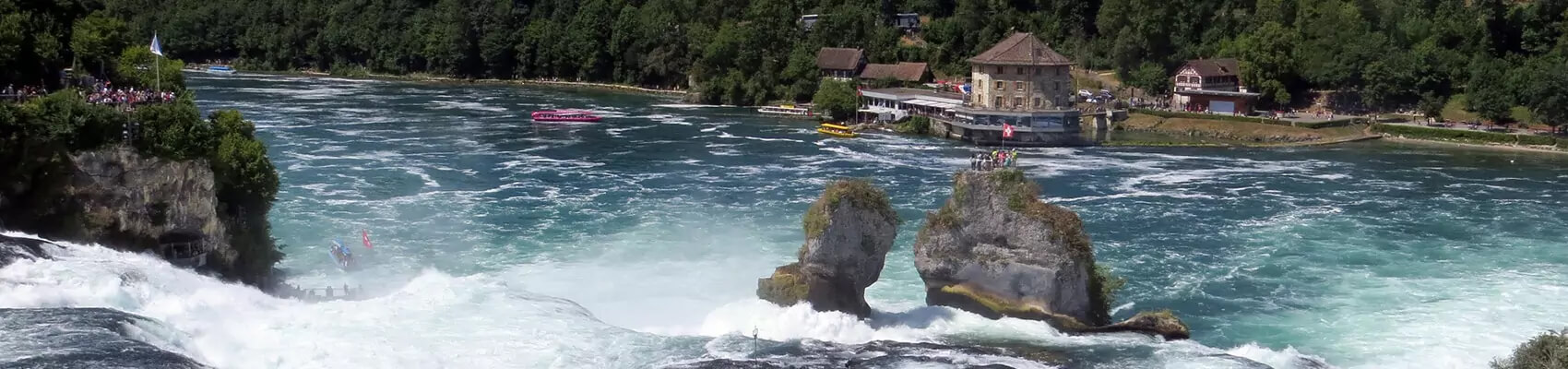 Rheinfall in Schaffhausen, Hauptsitz des Hochschulinstituts Schaffhausen